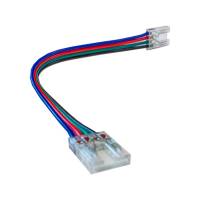 Connecteur pour ruban LED COB RGB 10mm Click + câble 15 cm + Click "Clipx"