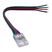 Connecteur pour ruban LED COB RGB 10mm Click + câble 15 cm "Clipx"