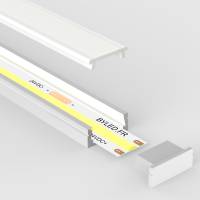 Profilé aluminium pour ruban LED miniature - C01 Blanc