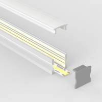 Profilé aluminium blanc pour ruban LED - C33 blanc - CRAFT