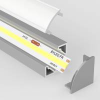 Profilé aluminium d'angle pour ruban LED - A02 - CRAFT