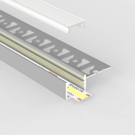 Profilé aluminium encastrable à plâtrer pour ruban LED - E29 - CRAFT