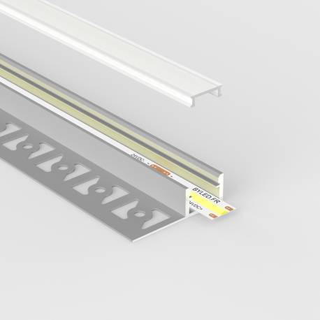 Profilé aluminium encastrable à carreler pour ruban LED - E21 - CRAFT