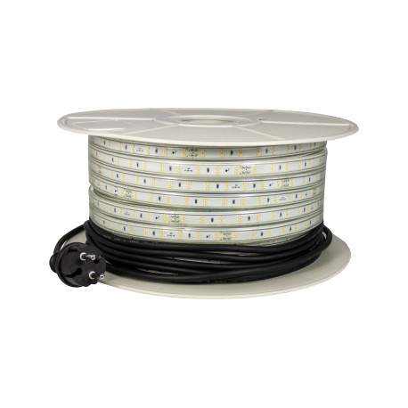 Ruban LED de chantier 230V IP65 50 mètres 13,5W/m DW en bobine rotor