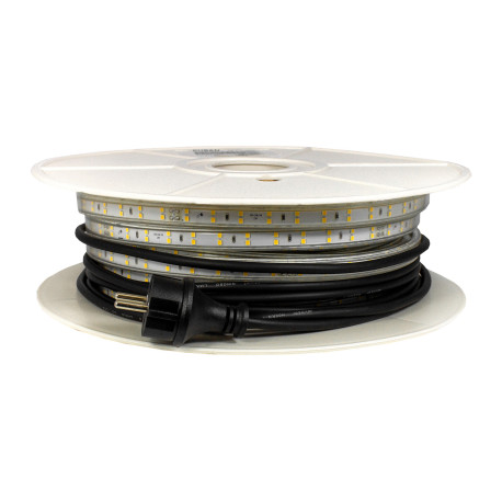 Ruban LED de chantier 230V IP65 25 mètres 13,5W/m DW en bobine rotor