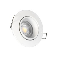 Spot encastrable orientable IP20 pour LED GU10 – COBRA - Blanc