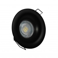 Spot LED encastrable IP65 - BBC - pour LED GU10 – CURVE rond – Noir