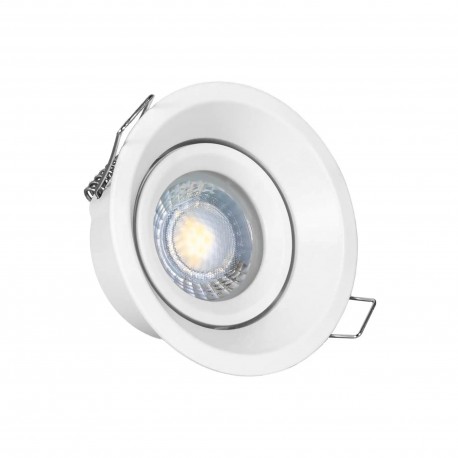 Spot encastrable orientable IP20 pour LED GU10 - OMEGA - Blanc