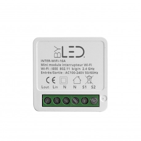 Télérupteur WIFI BYLED - 16A - 230V - Smart Switch