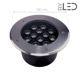 Spot LED encastré de sol inox 24V 12 W - Terra 12 - RGB