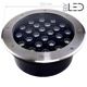 Spot LED encastré de sol inox 24V 12 W - Terra 12 - RGB