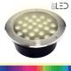 Spot LED encastré de sol inox 24V 12 W - Terra 12 - RGB