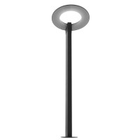 Borne de jardin LED 80 cm - Gris anthracite - 10W - CRONA - Eclairage Jardin