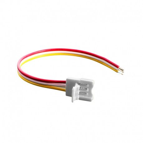 Connecteur ruban LED RGB+W 12 mm câble 13 cm + click