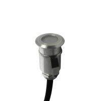 Spot LED encastré de sol 30mm 0,6W 12V inox rond - QINOX