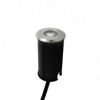 Spot LED encastré de sol focalisé 42mm 1W 230V inox - QINOX