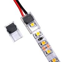 Connecteur slim ruban LED Mono 8 mm pour cable à sertir