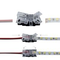 Connexion rapide ruban LED IP20 - Câble 8mm - 2 pôles