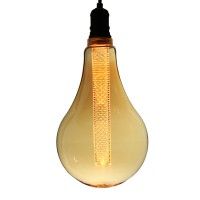 Ampoule LED à Tube Grande goutte S165 – E27 – 3,5 W – Ambrée 1800K - Dimmable