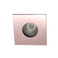 Collerette pour support GU10 - Carrée flat SPLIT - Or rose brillant