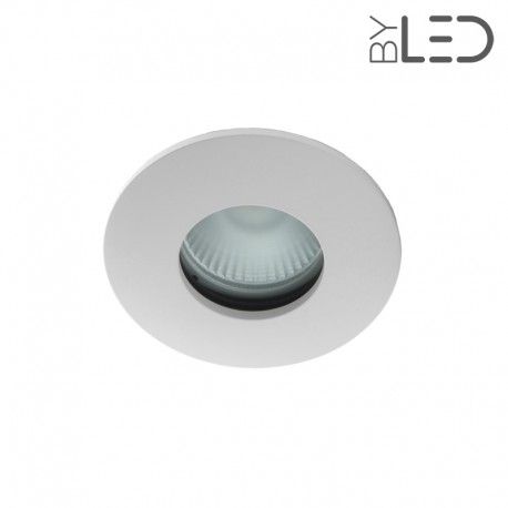 Spot encastrable collerette ronde convex SPLIT - Blanc mat