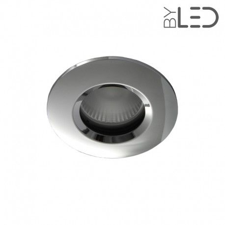 Spot encastrable collerette ronde chanfrein SPLIT - Chrome