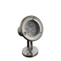 Spot LED encastré de sol immergeable inox 3W - 12V - Hydro 90mm