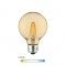 Ampoule LED à filament globe - Ambrée – 6W - E27 - Dimmable - G80