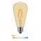 Ampoule LED à filament Edison - Ambrée – 6W - E27 - Dimmable - ST64