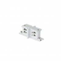 Jonction simple pour rail - Blanc