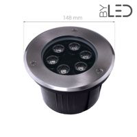 Spot LED encastré de sol inox 230V 6 W - Terra 6