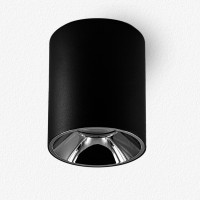 Spot LED en applique plafond réflecteur canon de fusil 14W - Noir - Glaze