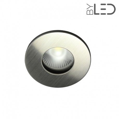 Spot encastrable collerette ronde flat SPLIT - Inox brossé