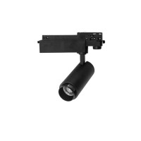 Spot LED sur rail à focale variable 10W - Noir – Zooom 10