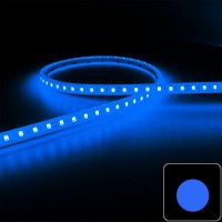 Mini ruban LED 7,5mm de large - 9,6W/m - IP68 - Bleu - 120 LED/m - 2835E - 5m - 24V