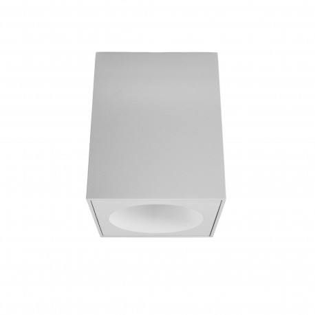 Applique GU10 cubique pour plafond - RT2020 - IP65 - Blanc Sablé - RUBYK