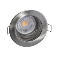 Spot encastrable IP20 pour LED GU10 - DEEEN rond - Nickel satiné