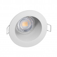 Spot encastrable IP20 pour LED GU10 - DEEEN rond - Blanc mat