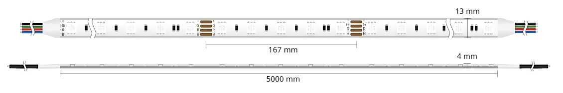 Ruban LED RGB 30 LED/m 24V