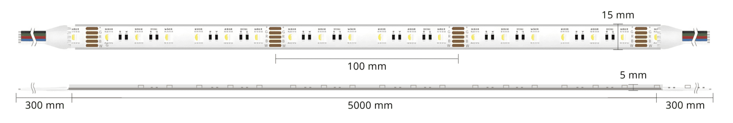 Ruban LED RGB 60 LED/m 24V