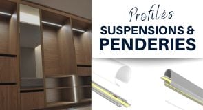 Profilés LED pour suspension ou penderie